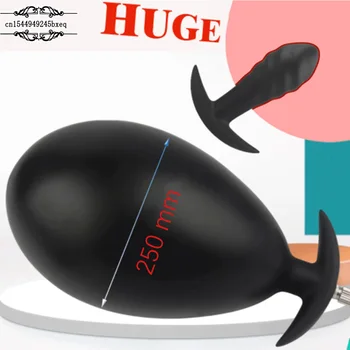 Lnflatable 250 mm Super Silikonowy Duży Anal Expander Anal Dildo Wtyczkę Pompy Kobiet Sex Zabawki Fetysz, Stymulacja Pochwy Masaż Prostaty