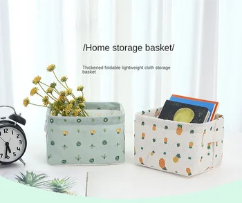 Nordic tkanina kosz do przechowywania domowych planszowej kosmetyki składane pudełko do przechowywania schowkiem szuflada organizator